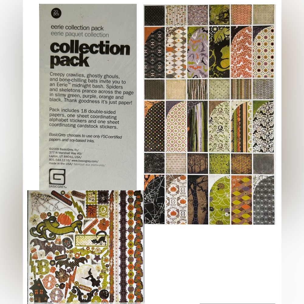 Vintage “Eerie” Scrapbook Collection Pack